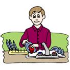 Image result for free clipart washing dishes